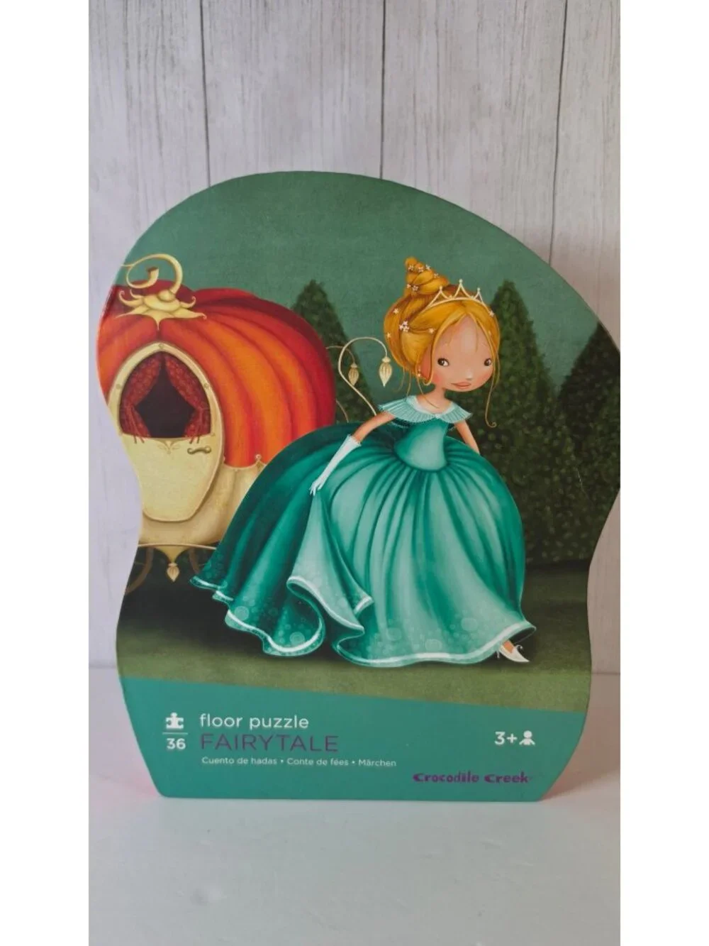 CROCODILE CREEK FAIRYTALE PRINCESS SHAPED FLOOR PUZZLE 36 PIECE JUMBO KIDS TOY